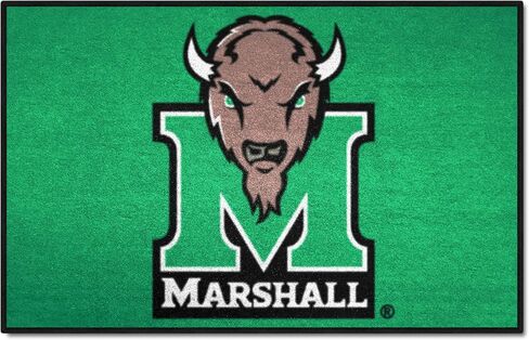 FANMATS 3908 Marshall Thundering Herd Starter Mat Accent Rug - 19in. x 30in. | Sports Fan Home Decor Rug and Tailgating Mat - Bison M Marshall Primary Logo in Saudi Arabia
