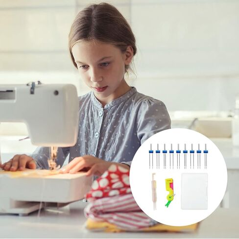 36 قطعة ماكينة خياطة إبرة مزدوجة دبابيس إبرة مزدوجة قابلة للتمدد مع 2 صندوق بلاستيكي خيط إبرة أوتوماتيكي وإكسسوار لآلة الخياطة المنزلية 3 أحجام مختلطة 2.0/90، 3.0/90، 4.0/90 in Kuwait