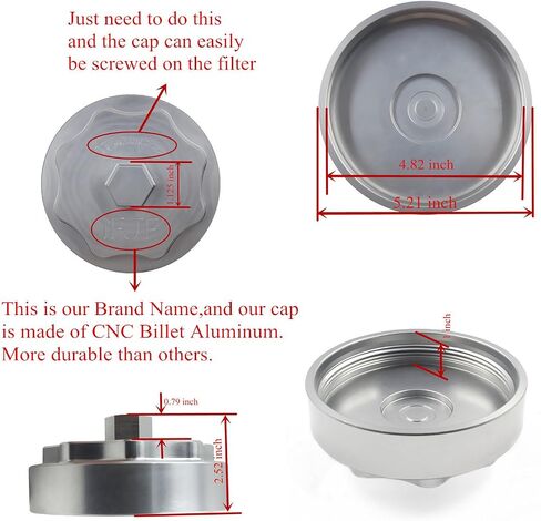 iFJF 68065612AA Fuel Filter Housing Cover Cap Replacement for 2011-2024 Ram 6.7L 2500 3500 4500 5500 2010 DODGE RAM 2500 3500 PICKUP DODGE RAM 4000-5000 Cummins Diesel Engine Billet Aluminum (Red) in Saudi Arabia