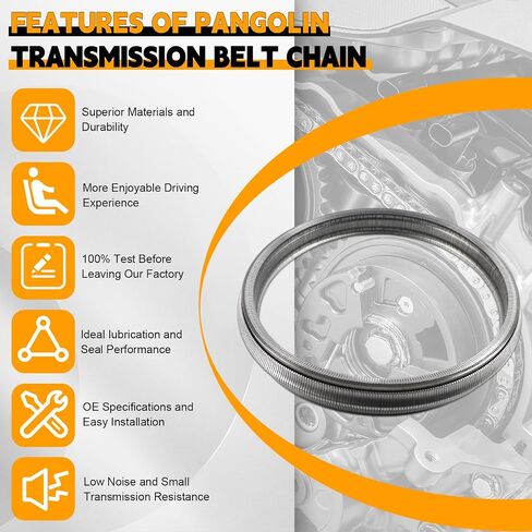 PANGOLIN 901063 901082 JF010E RE0F09A RE0F09B CVT Transmission Belt Chain for Altima PRESAGE 3.5L 02-11 Aftermarket Part in Saudi Arabia