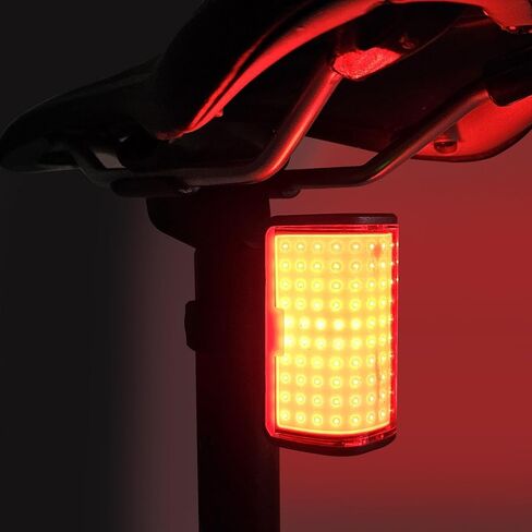 أضواء الدراجة الخلفية COB قابلة لإعادة الشحن أحمر LED 270 لومن 6 أوضاع الإضاءة دراجة السلامة ركوب الليل IPX4 ضد الماء نوع C in Kuwait