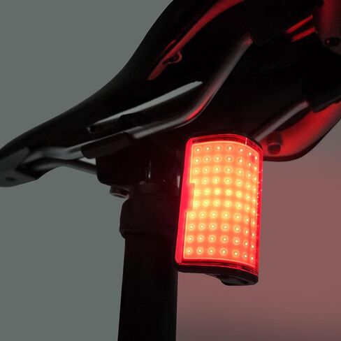 أضواء الدراجة الخلفية COB قابلة لإعادة الشحن أحمر LED 270 لومن 6 أوضاع الإضاءة دراجة السلامة ركوب الليل IPX4 ضد الماء نوع C in Kuwait