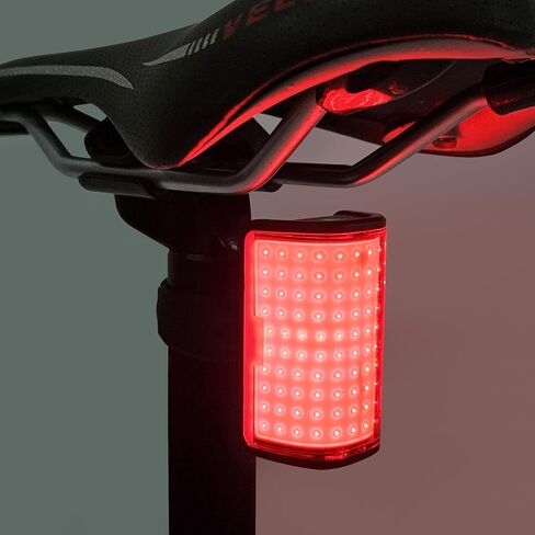 أضواء الدراجة الخلفية COB قابلة لإعادة الشحن أحمر LED 270 لومن 6 أوضاع الإضاءة دراجة السلامة ركوب الليل IPX4 ضد الماء نوع C in Kuwait