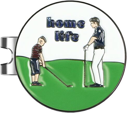 New Golf Ball Position Cap Clip Golf Clip Mark 25mm Round Coin Metal Ball Position Mark in Saudi Arabia