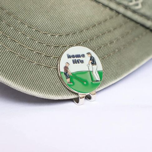 New Golf Ball Position Cap Clip Golf Clip Mark 25mm Round Coin Metal Ball Position Mark in Saudi Arabia