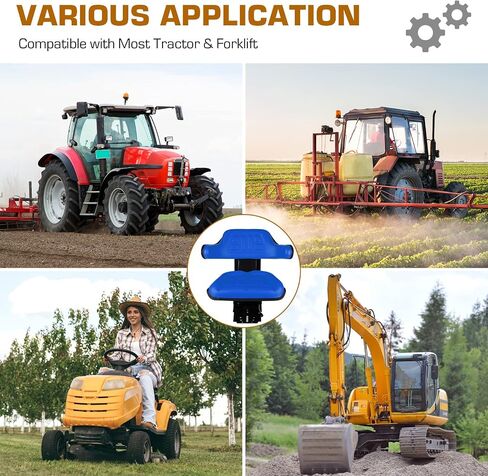 Blue Universal Adjustable Tractor Suspension Seat with Tilt Wrap-around Style Fits for Ford/New Holland Tractor 3900 3930 3910 5000 5100 5600 5610 5900 5910 Shock Absorption Alloy Steel PVC in Saudi Arabia