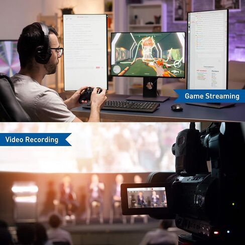 بطاقة التقاط فيديو عالية الدقة من Cable Matters (بطاقة التقاط USB 3.0 إلى HDMI) - متوافقة مع Playstation 5، وXbox Series X، وPlaystation 4، وXbox One، وDSLR، وكاميرا الفيديو، والمزيد - لأجهزة الكمبيوتر USB-A وUSB-C in Kuwait