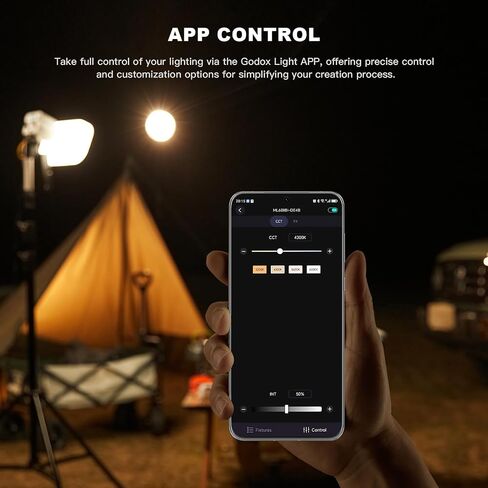 Godox ML60IIBi 70W LED Video Light Kit with 2X NP970 Lithium Battery, COB LED Monolight Bowens Mount Bi-Color 2700-6500k Photography Lighting AC/DC Power Support App Control for Studio Live Streaming in Saudi Arabia
