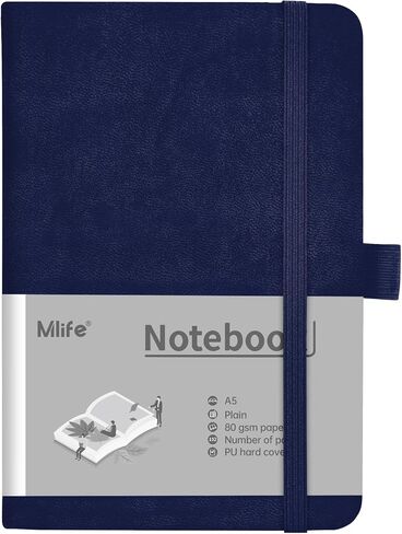 Mlife A5 Lined Journal Notebook, College Ruled Notebook, 196 Pages, 5.75 * 8.38 inches, Hardcover Notebook for Work, Journals for Writing(1Pack Green) in Saudi Arabia