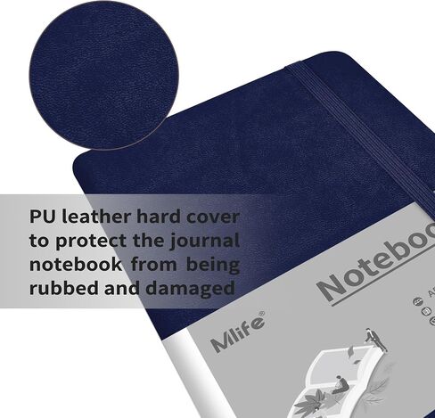 Mlife A5 Lined Journal Notebook, College Ruled Notebook, 196 Pages, 5.75 * 8.38 inches, Hardcover Notebook for Work, Journals for Writing(1Pack Green) in Saudi Arabia