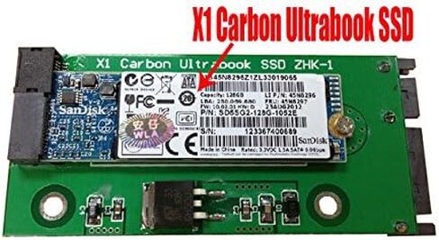 بطاقة محول Sintech 26pin SSD إلى SATA مع كابل USB، متوافقة مع Sandisk SD5SG2 من Lenovo X1 Carbon Ultrabook 2012 Year in Saudi Arabia