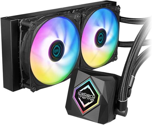 Iceberg Thermal IceFLOE Oasis 360mm AIO CPU Liquid Cooler - Close-Loop ARGB Gen 2 Water Cooler - 3 PWM RGB Case Fans - LGA 1700 / AM5 Ready in Saudi Arabia
