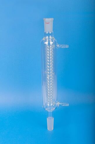 CS-C0334400 Condenser, Internal Coil, Jacketed, Double Cooling Capacity, Jacket Height 400 mm, Joint 24/40, Hose Connection 10 mm in Saudi Arabia