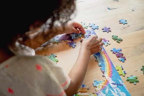 Chuckle & Roar - 4 Pack Space, World Map, Fantasy, Food Puzzles - Larger Pieces Designed for Preschool Hands - 100 & 200 PC Jigsaw Puzzles in Saudi Arabia