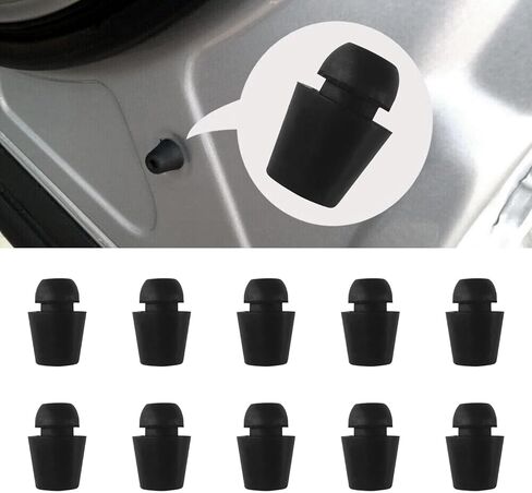 UZZH 10 PCS Car Door Shock Absorber, Rubber Auto Door Bumpers Stopper Soundproof Set, Front Rear Door Buffer Protector Pad Dampers, Vehicle Accessories Guard Cushion for Cars Trucks and SUVs in Saudi Arabia