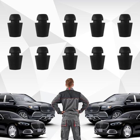 UZZH 10 PCS Car Door Shock Absorber, Rubber Auto Door Bumpers Stopper Soundproof Set, Front Rear Door Buffer Protector Pad Dampers, Vehicle Accessories Guard Cushion for Cars Trucks and SUVs in Saudi Arabia