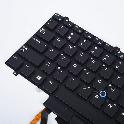 لوحة مفاتيح بديلة بإضاءة خلفية لجهاز Dell Latitude E5550 E5570 E5580 E5590 E5591 5550 5570 5580 5590 5591، الدقة 3510 3520 7510 7520 7710 7720 سلسلة كمبيوتر محمول مع مؤشر تخطيط الولايات المتحدة in Kuwait