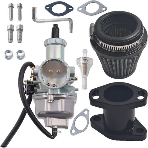 VM26 30 مللي متر PZ30 المكربن ​​الرئيسي مدخل أنبوب فلتر الهواء ل المفترس 301cc 420cc 13hp 15hp محرك دراجة صغيرة الذهاب كارت الأحمر in Kuwait