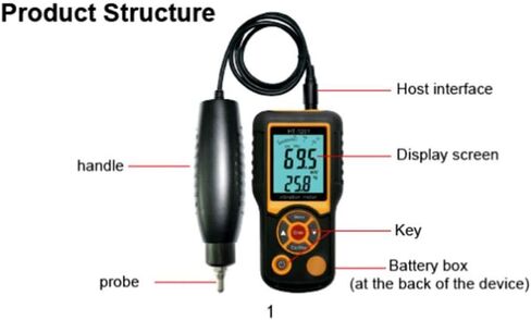 HT-1201 Split Type Digital Display Vibrometer High Precision Vibrometer Backlight Vibration Analyzer Tester in Saudi Arabia