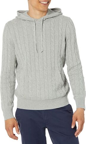 Brooks Brothers Men's Cotton Cable Knit Hoodie Sweater in Saudi Arabia