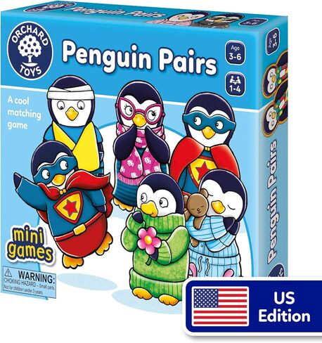 Orchard Toys Penguin Pairs Matching Game, Develops Observational and Matching Skills in Kuwait