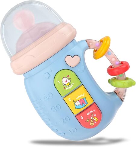 ZZSYYJK Baby Musical Toy Tummy Time, Light Up Infant Toys 18+ Month, Gifts for Boys Girls Baby Learning Development Toddler Toys (B-Blue) in Saudi Arabia