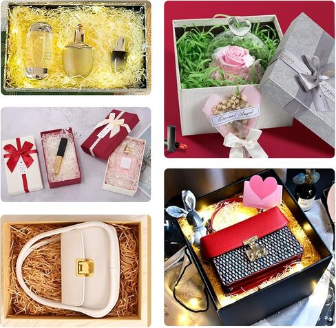 SHRJ 7.05 أونصة من ورق الرافية الممزق، عشب عيد الفصح لصندوق الهدايا، سلة التعبئة والتغليف، لوازم هدايا عيد الميلاد لحفلات الزفاف، متعددة الألوان in Kuwait