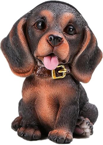 Puppy Dog Glasses Holder Stand Eyeglass Stand - Home Office Decorative Glasses Accessories (White Black) in Kuwait