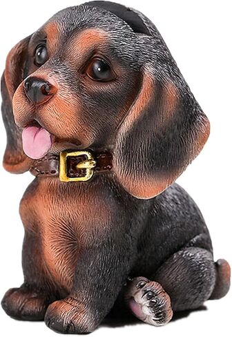 Puppy Dog Glasses Holder Stand Eyeglass Stand - Home Office Decorative Glasses Accessories (White Black) in Kuwait