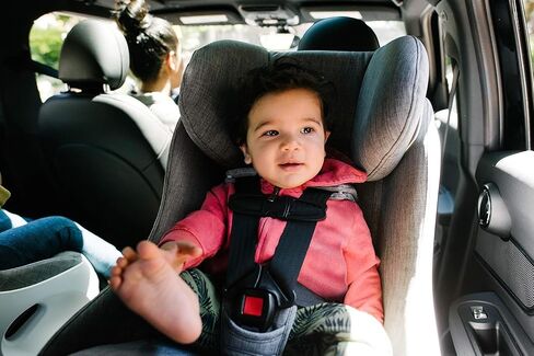 Clek Foonf Convertible Car Seat with Rigid LATCH, Crumple Zone safety system, Adjustable Headrest, Reclining Design, Anti-Rebound Bar & Flame Retardant-Free (Railroad Ziip) in Saudi Arabia