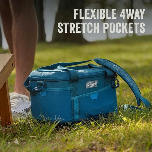 Coleman Sportflex Insulated Soft Coolers, Leakproof Portable 9/16/30/42 Can Capacity Coolers with Wheeled & Lunchbox Options, Great for Beach, Camping, Tailgating, Picnic, Boat, & More in Saudi Arabia