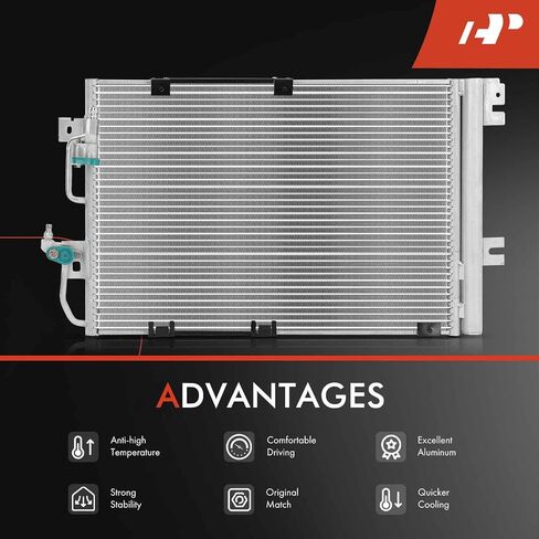A-Premium A/C Condenser Replace# 1850097 - Compatible with 2008-2009 Saturn Astra 1.8L L4 in Saudi Arabia