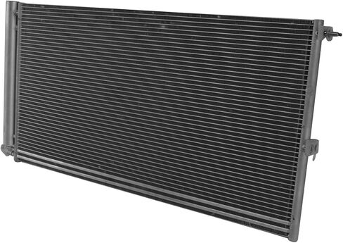 TRQ AC Condenser A/C Air Conditioning w/Oil Cooler & Receiver Drier Compatible with Ford in Kuwait