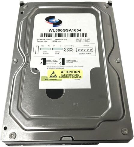 WL 500 جيجابايت 16 ميجابايت كاش 5400 دورة في الدقيقة SATA II (3.0 جيجابايت/ثانية) 3.5 بوصة محرك الأقراص الصلبة DVR للمراقبة الداخلية - مع ضمان لمدة عام in Kuwait