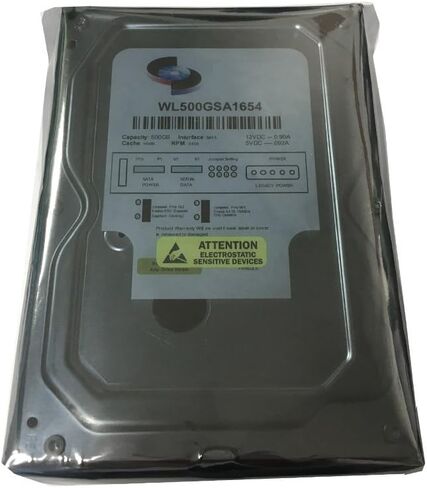 WL 500 جيجابايت 16 ميجابايت كاش 5400 دورة في الدقيقة SATA II (3.0 جيجابايت/ثانية) 3.5 بوصة محرك الأقراص الصلبة DVR للمراقبة الداخلية - مع ضمان لمدة عام in Kuwait