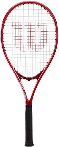 Wilson Federer Pro Staff Precision XL 110 Gloss Red Tennis Racquet in Grip Size 4 3/8" Bundled with a Navy Advantage II Tennis Bag (Incredible Feel and Control) in Saudi Arabia
