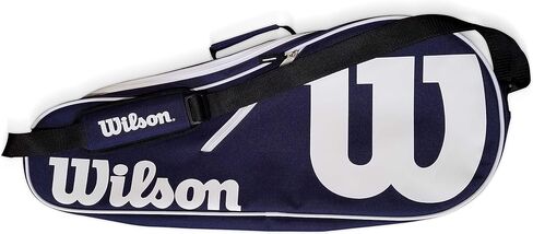 Wilson Federer Pro Staff Precision XL 110 Gloss Red Tennis Racquet in Grip Size 4 3/8" Bundled with a Navy Advantage II Tennis Bag (Incredible Feel and Control) in Saudi Arabia