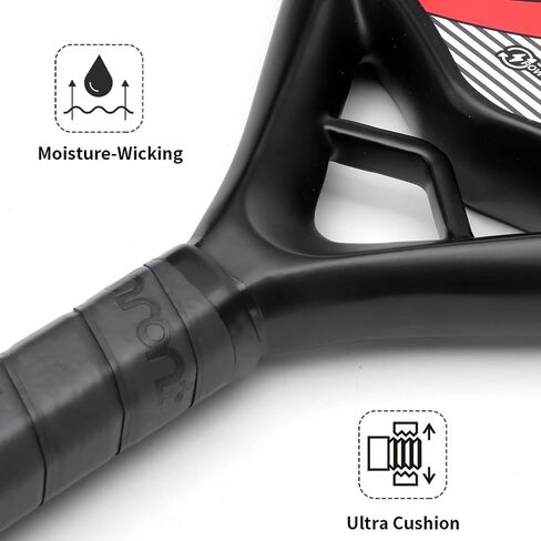 IANONI Padel Racket Carbon Fiber Surface with EVA Memory Flex Foam Core Padel Tennis Racquets Paddle Tennis Racket in Saudi Arabia