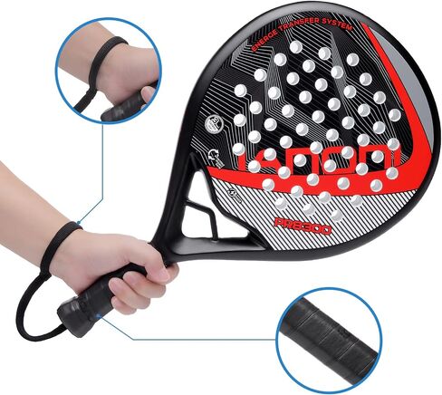 IANONI Padel Racket Carbon Fiber Surface with EVA Memory Flex Foam Core Padel Tennis Racquets Paddle Tennis Racket in Saudi Arabia