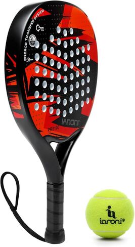 IANONI Padel Racket Carbon Fiber Surface with EVA Memory Flex Foam Core Padel Tennis Racquets Paddle Tennis Racket in Saudi Arabia