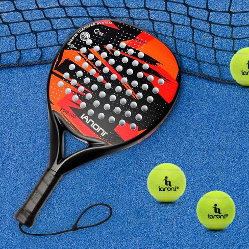 IANONI Padel Racket Carbon Fiber Surface with EVA Memory Flex Foam Core Padel Tennis Racquets Paddle Tennis Racket in Saudi Arabia