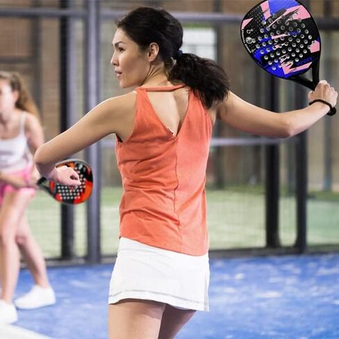 IANONI Padel Racket Carbon Fiber Surface with EVA Memory Flex Foam Core Padel Tennis Racquets Paddle Tennis Racket in Saudi Arabia