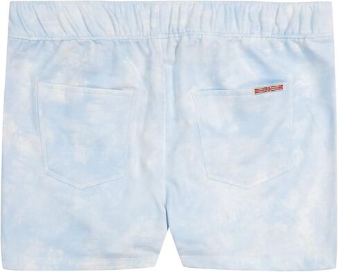 HUDSON Girls' French Terry Shorts with Pockets with Elastic Pull-on Waistband, Tie Dye Prints in Saudi Arabia