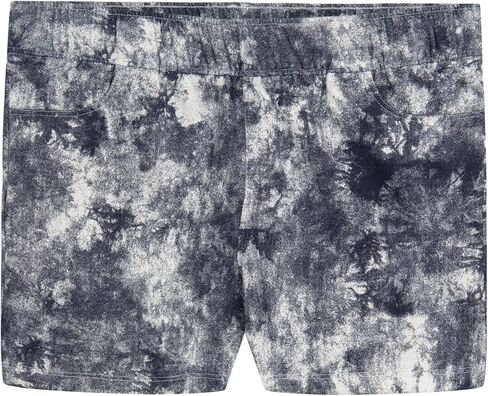 HUDSON Girls' French Terry Shorts with Pockets with Elastic Pull-on Waistband, Tie Dye Prints in Saudi Arabia