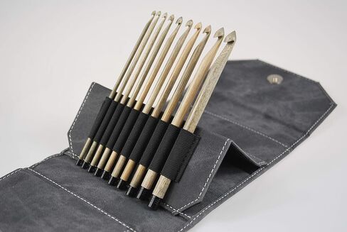LYKKE Driftwood Crochet Hook Set - Grey Denim Case in Saudi Arabia