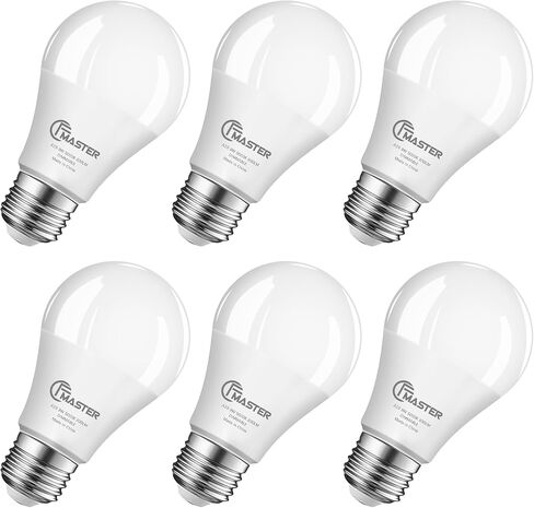 A19 LED Light Bulb, 100W Equivalent Light Bulbs, 15W 5000K Daylight, 1500 Lumens, Non-Dimmable LED Bulb, E26 Standard Base for Indoor and Outdoor, ETL Listed, 6-Pack in Saudi Arabia
