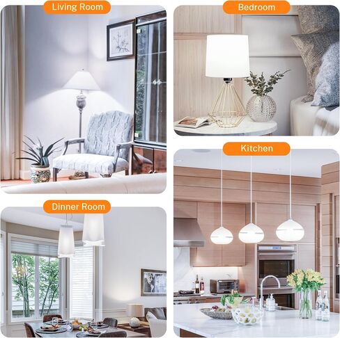 A19 LED Light Bulb, 100W Equivalent Light Bulbs, 15W 5000K Daylight, 1500 Lumens, Non-Dimmable LED Bulb, E26 Standard Base for Indoor and Outdoor, ETL Listed, 6-Pack in Saudi Arabia