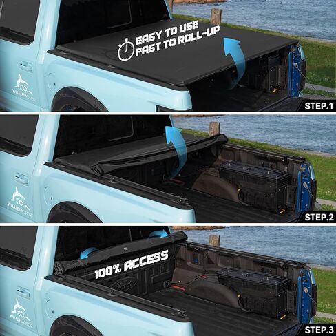 غطاء تونيو لسرير الشاحنة متوافق مع هيكل دودج رام 1500 الجديد (2019-2024) صندوق قياسي بطول 6.4 قدم بدون رامبوكس، نمط قابل للطي ناعم، ليس لـ 03-24 1500 Classic&2500 3500 in Kuwait