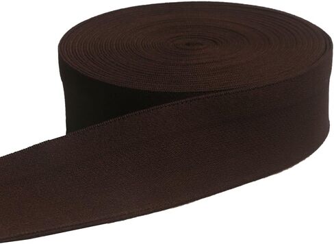 شريط مطاطي Paictheix لخياطة حزام الخصر، أربطة مطاطية ثقيلة قابلة للتمدد عالية المرونة لخياطة ملابس الخصر (أسود، 4 سم × 5 ياردات) in Kuwait