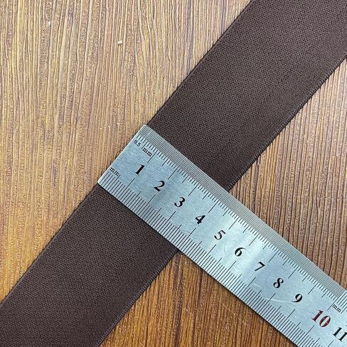 شريط مطاطي Paictheix لخياطة حزام الخصر، أربطة مطاطية ثقيلة قابلة للتمدد عالية المرونة لخياطة ملابس الخصر (أسود، 4 سم × 5 ياردات) in Kuwait